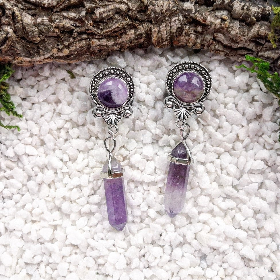 Amethyst Pendulum Plugs