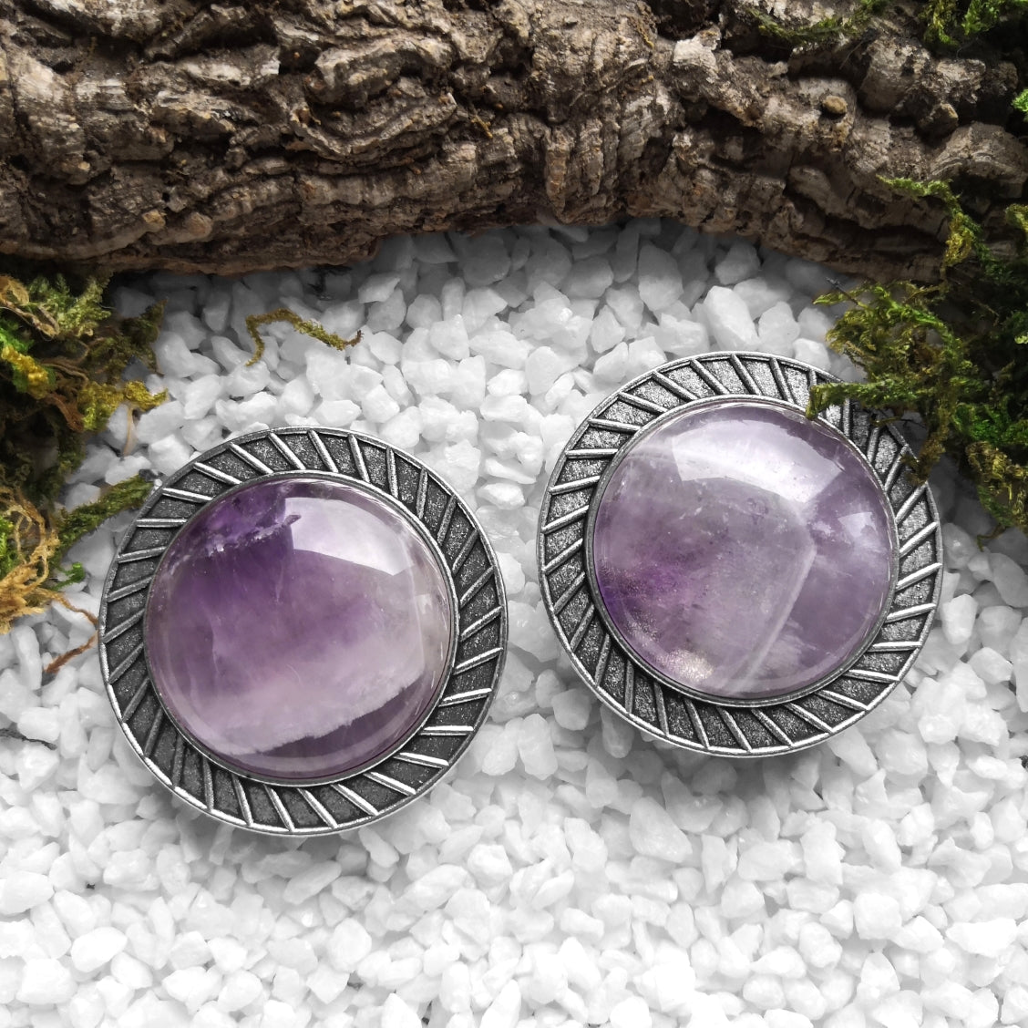 Big Amethyst Plugs