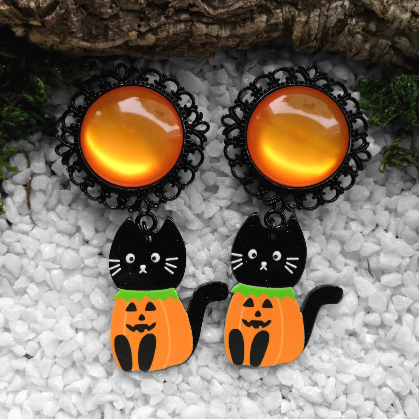 Big Pumpkin Cat Plugs