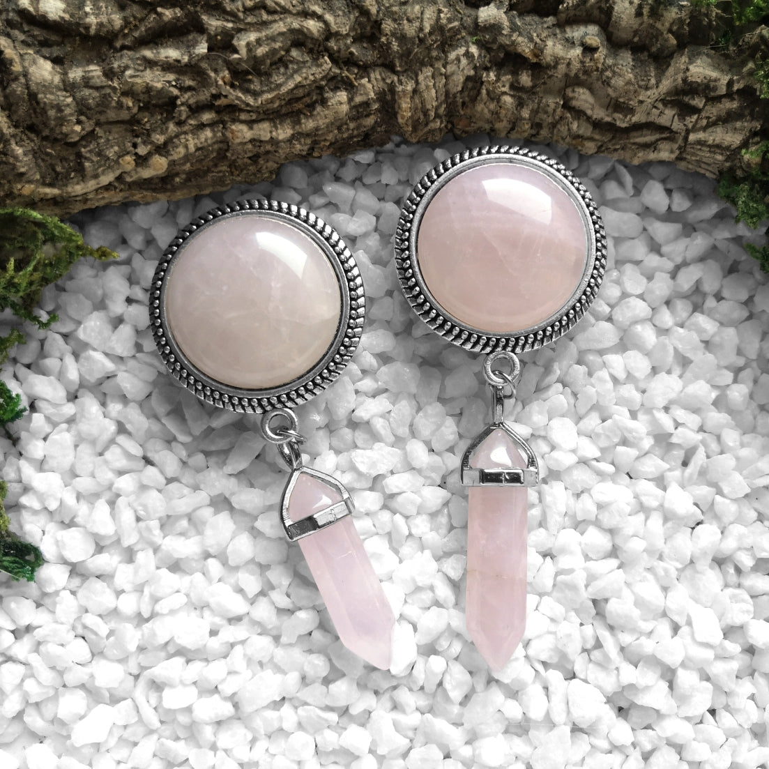 Big Rosy Gemstone Plugs