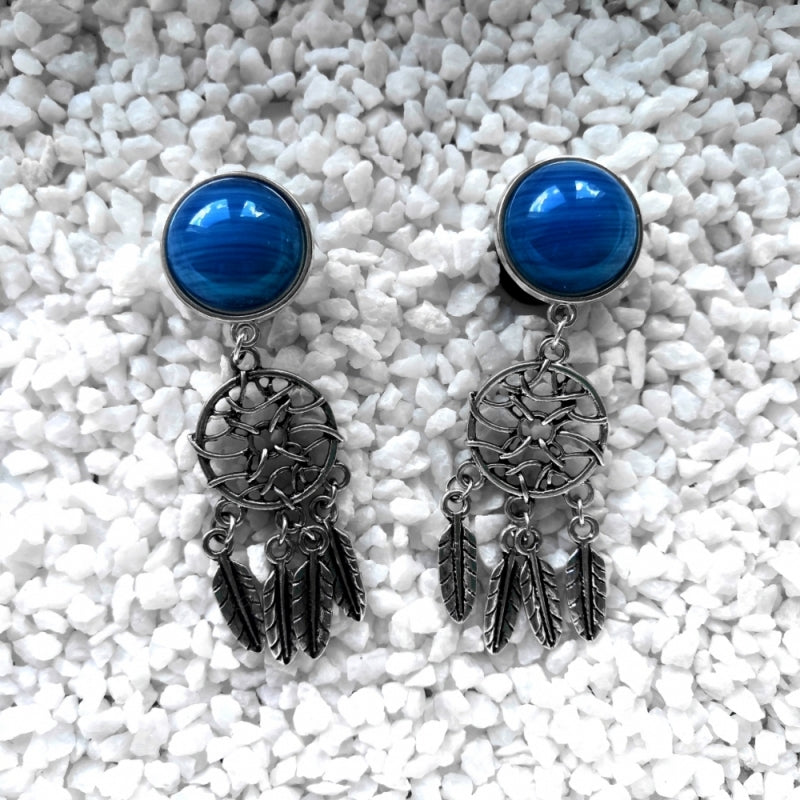 Blue Dreamcatcher Plugs