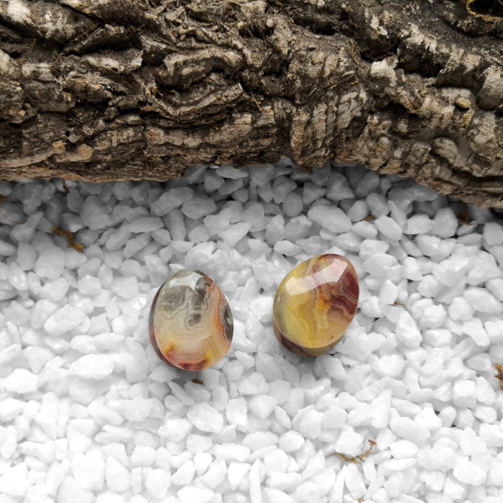 Crazy Laze Agate Tropfen Plugs