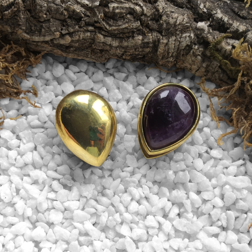 Golden Amethyst Drop Gewichte