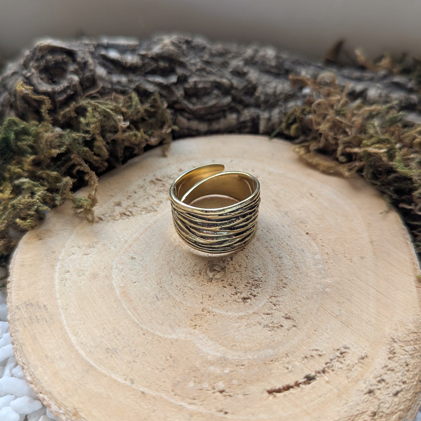 Golden Bark Ring