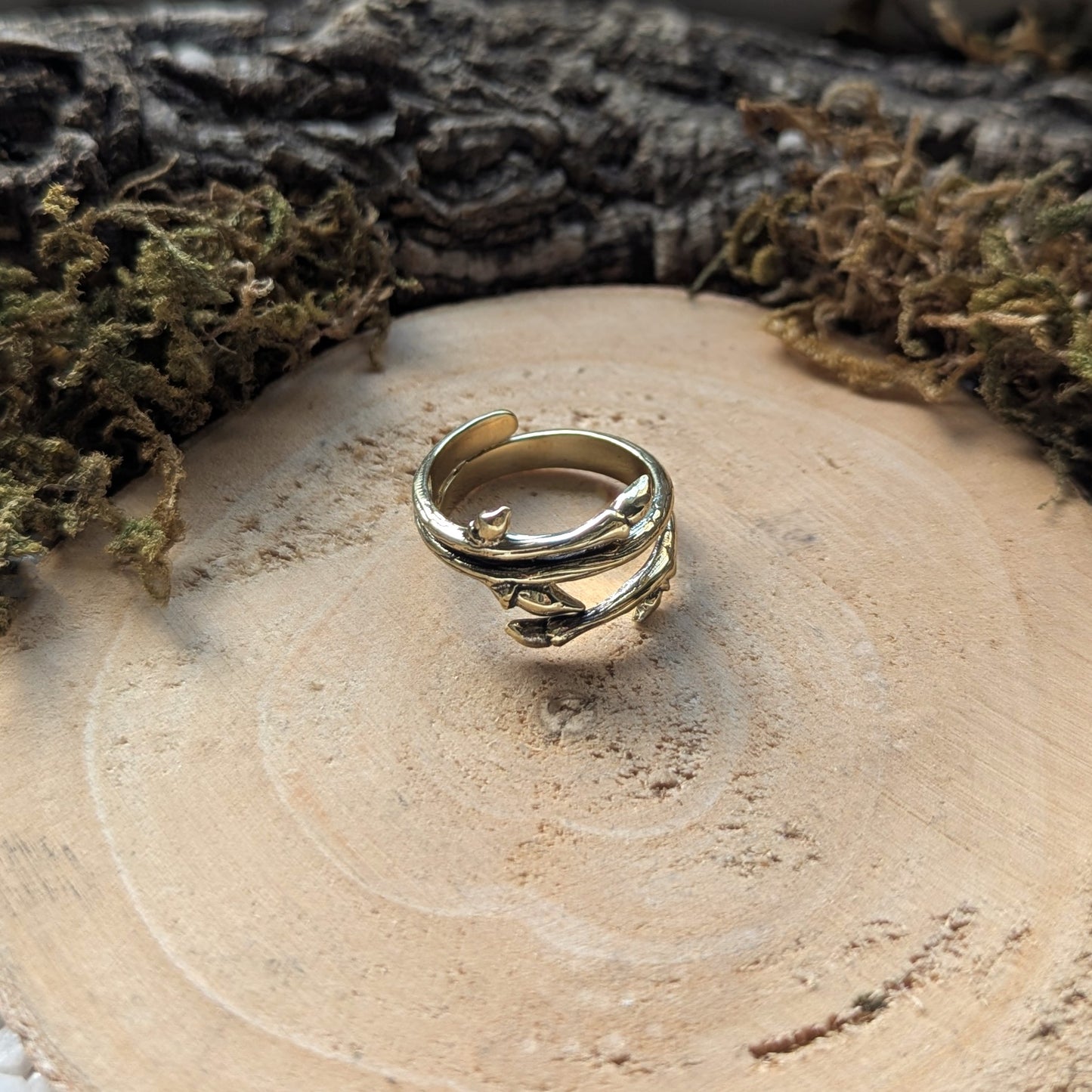Golden Branch Ring