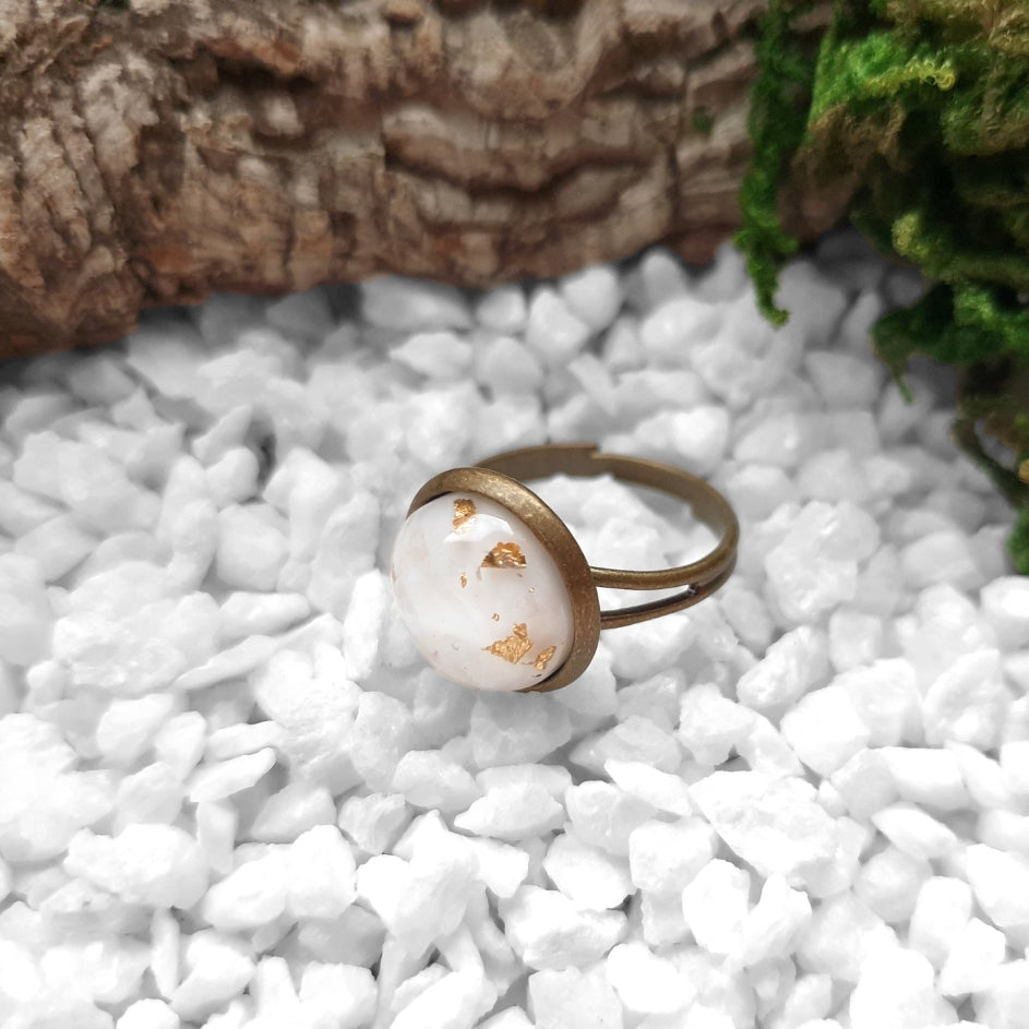Golden Glitter Ring