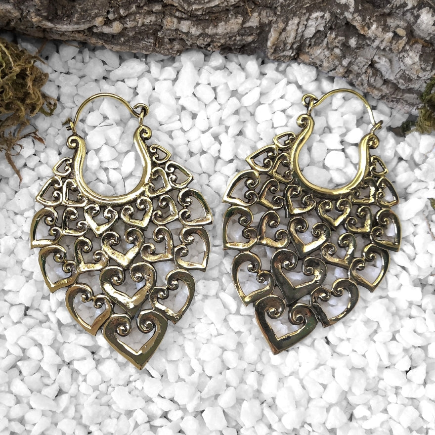Golden Hearts Ohrringe