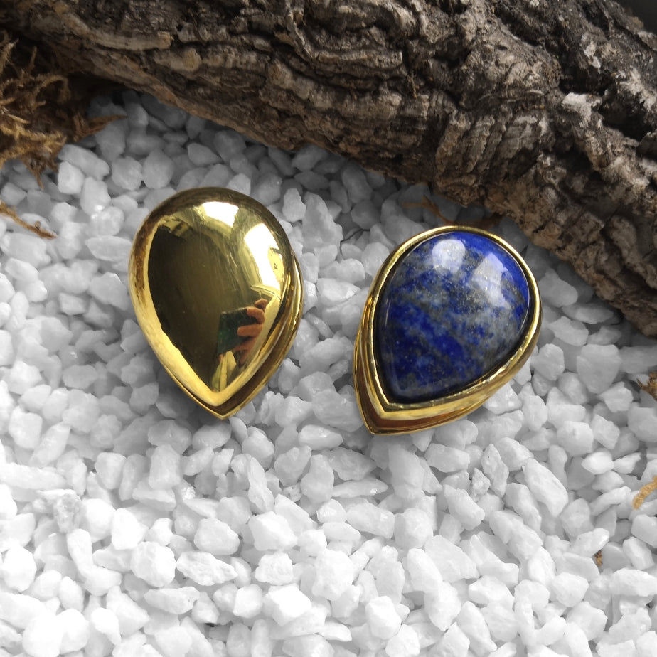 Golden Lapis Lazuli Drop Gewichte