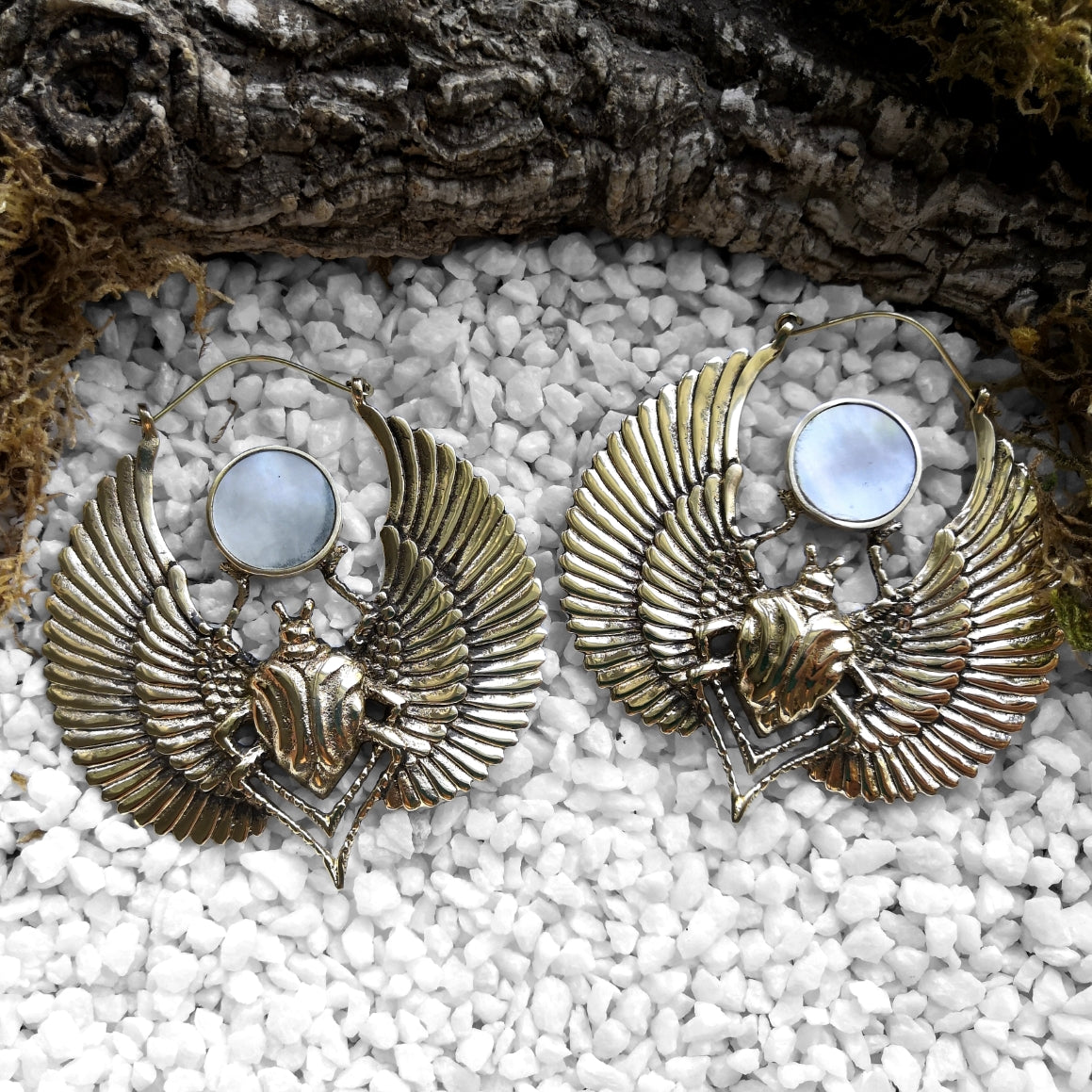 Golden Scarab Ohrringe