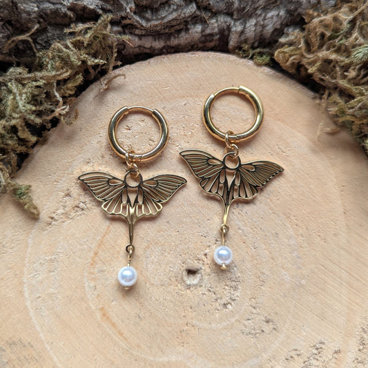 Little Golden Butterfly Ohrringe