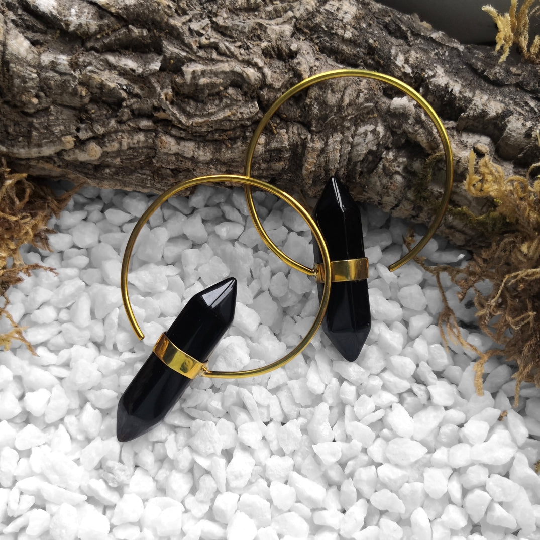 Onyx Crystal Ohrringe