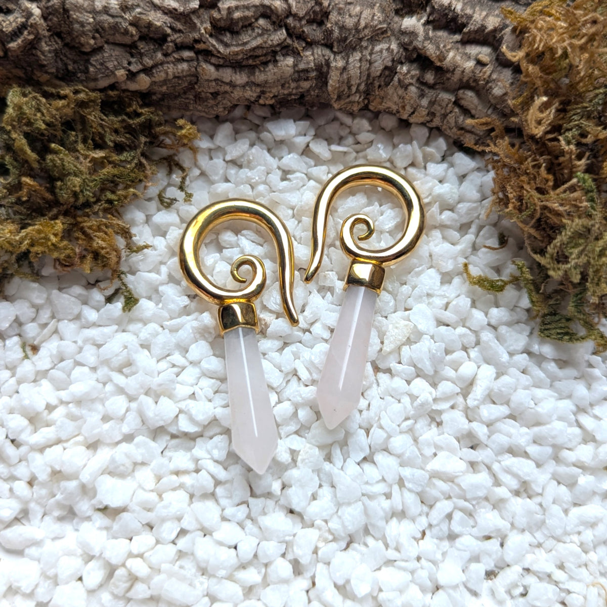 Pretty Rose Quartz Gewichte