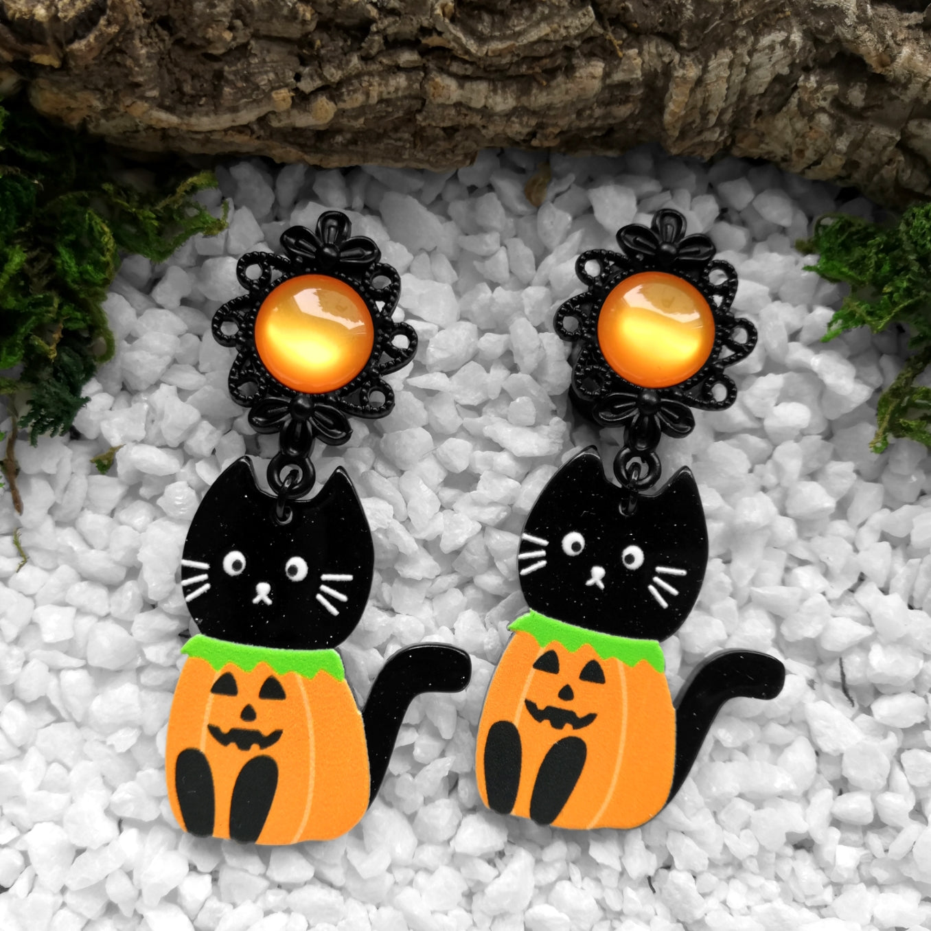 Pumpkin Cat Plugs