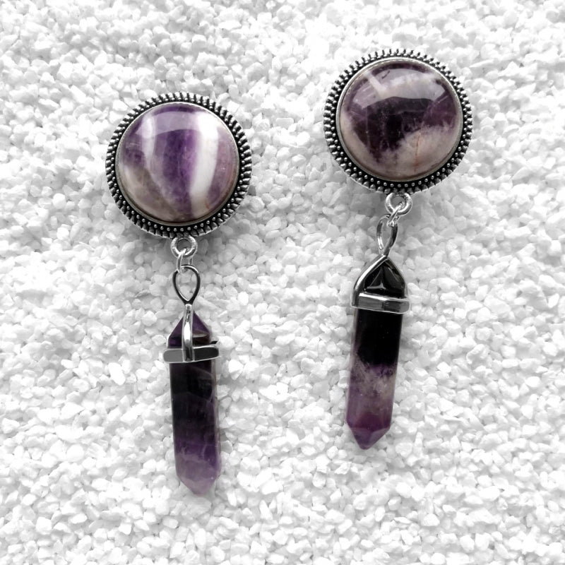 Purple Gemstone Plugs