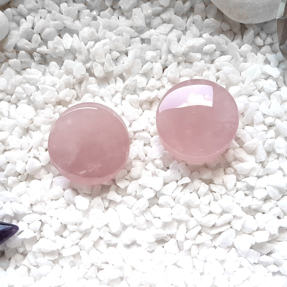 B-Ware Rose Quartz Plugs