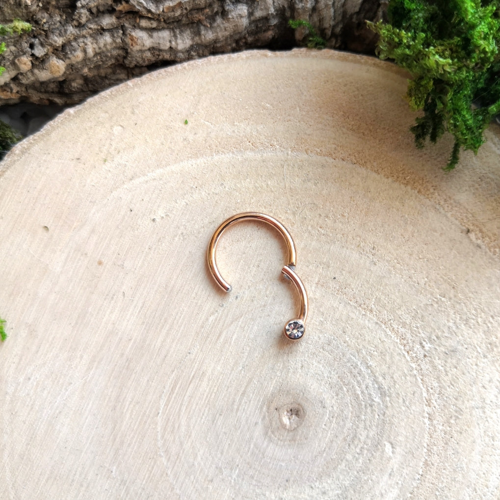 Rosegold Simple Crystal Clicker