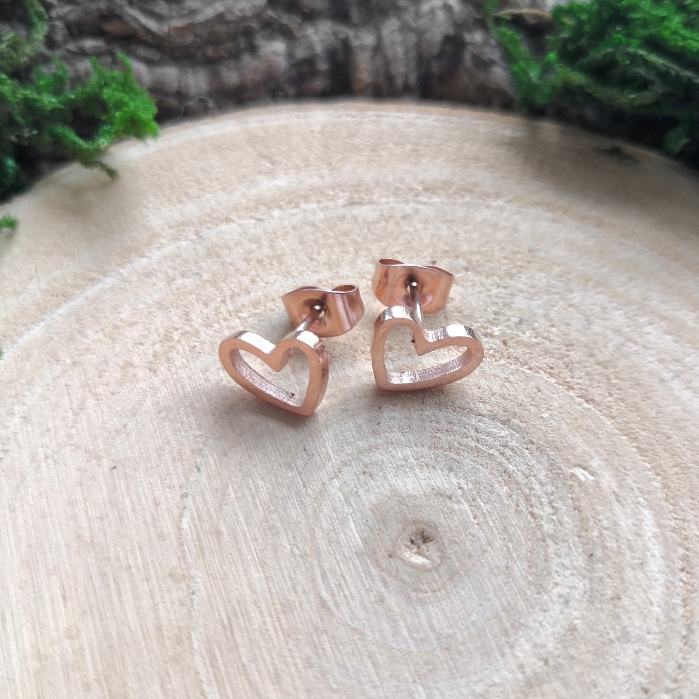 Rosegold Heart Ohrstecker