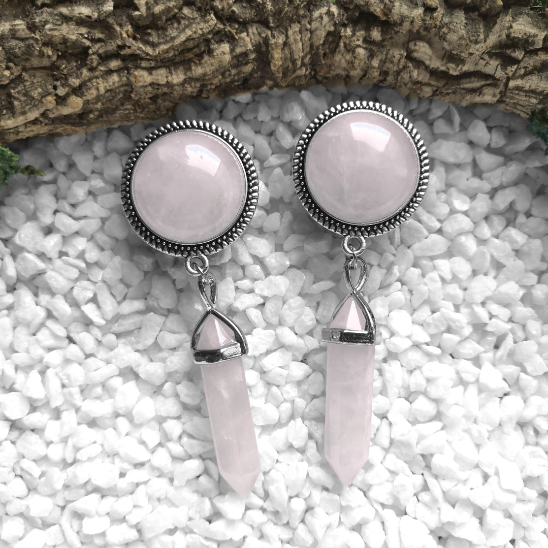 Rosy Gemstone Plugs