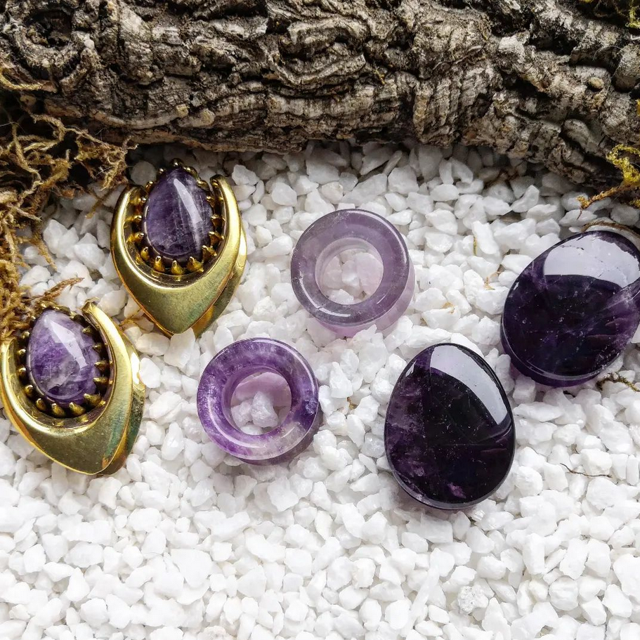 Amethyst Tropfen Plugs