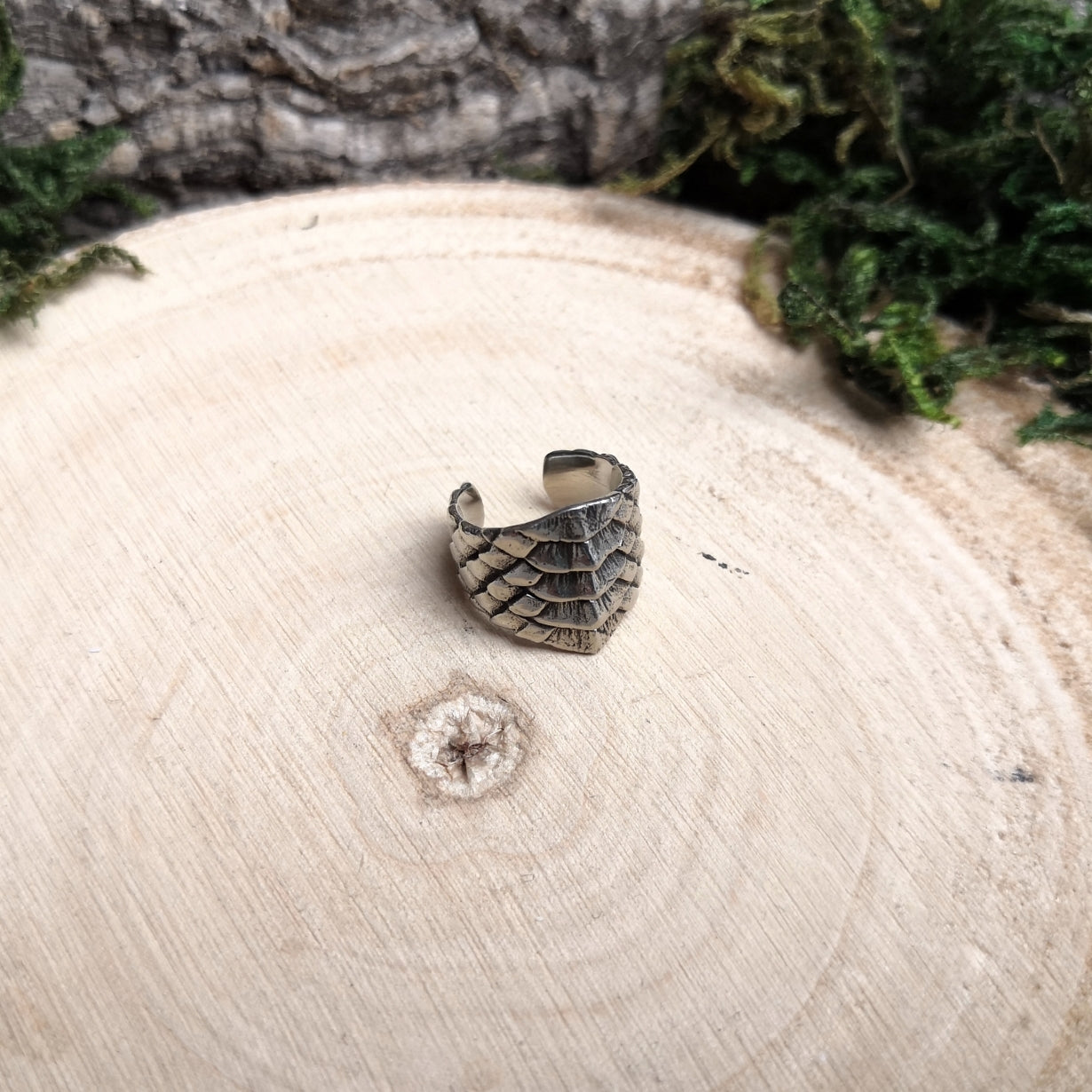 Silver Dragon Scale Cuff