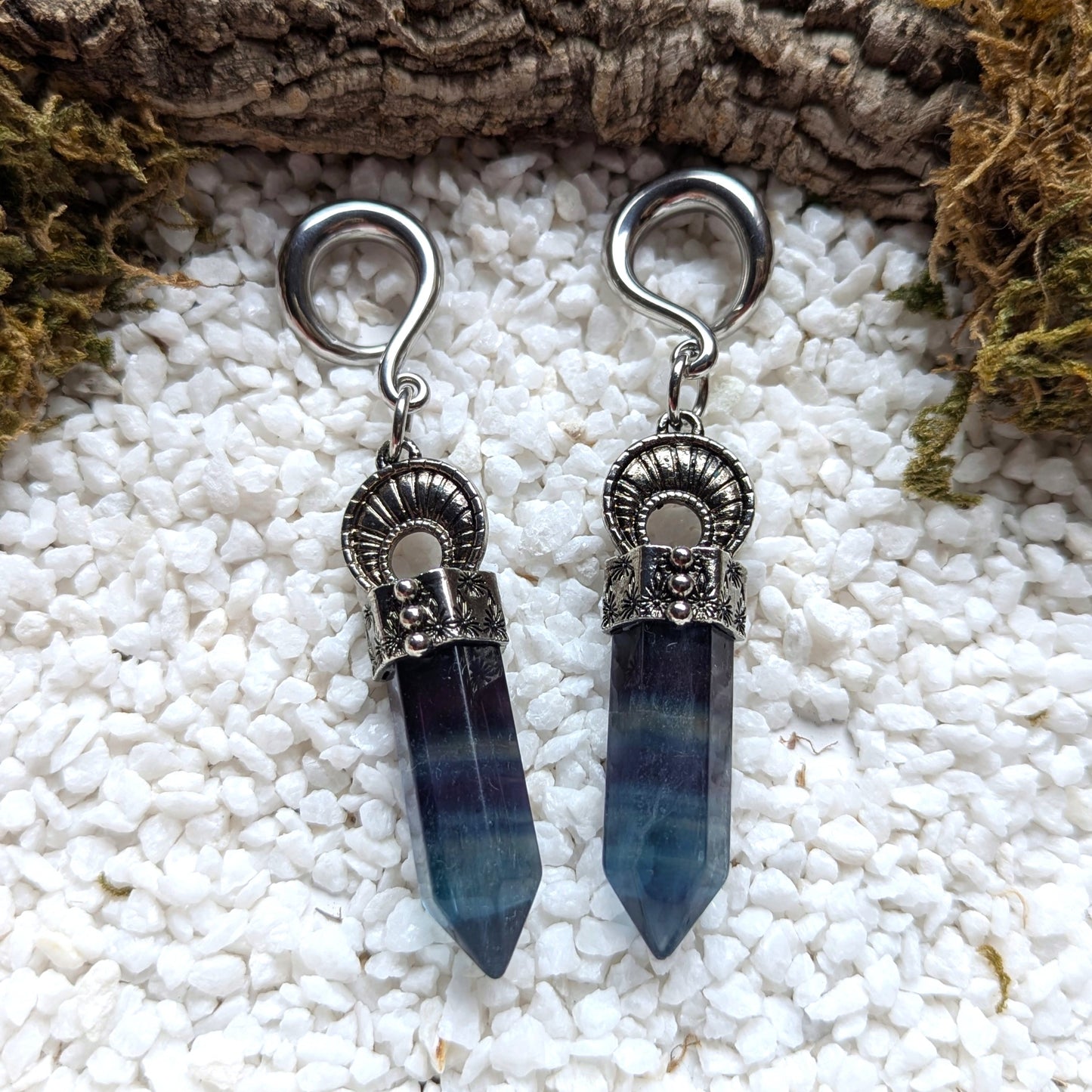 Silver Fluorite Pointer Gewichte