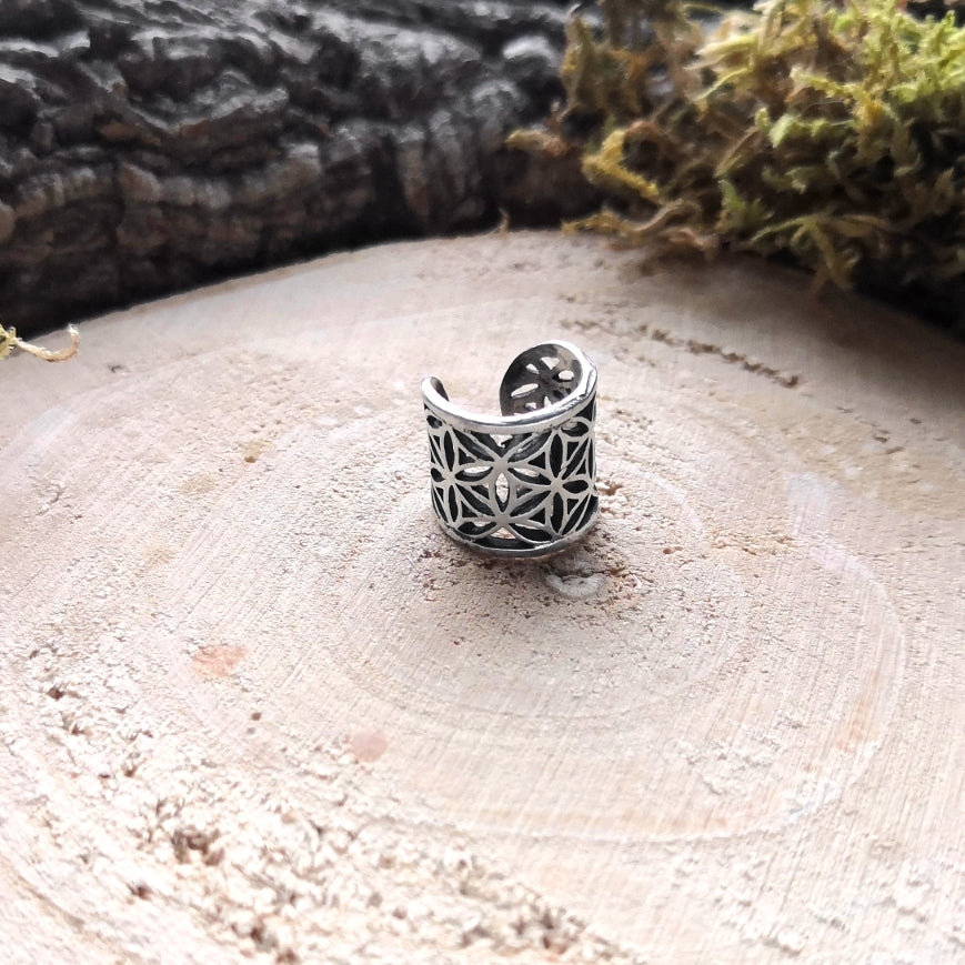 Silver Geometry Cuff