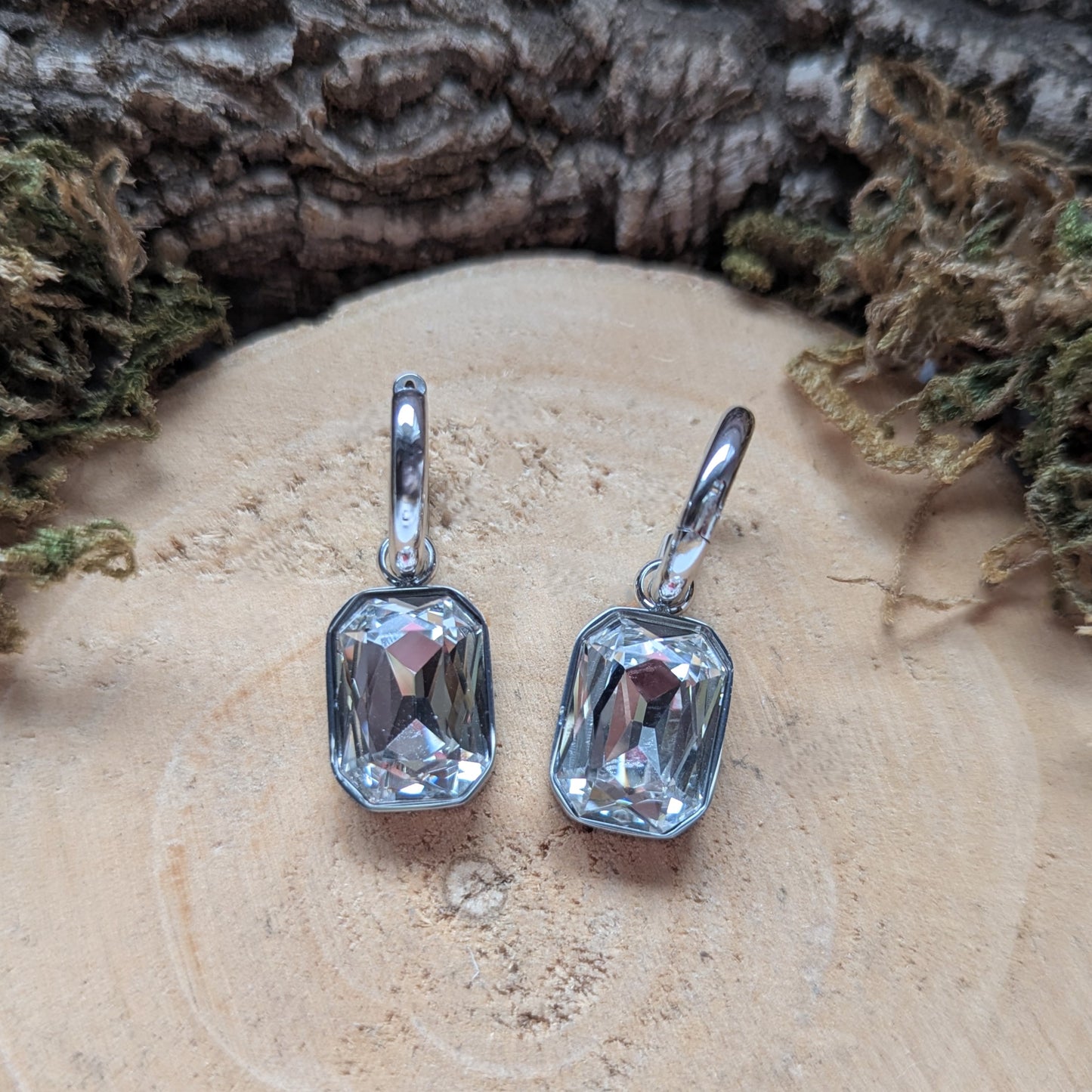 Silver Little Crystal Ohrringe