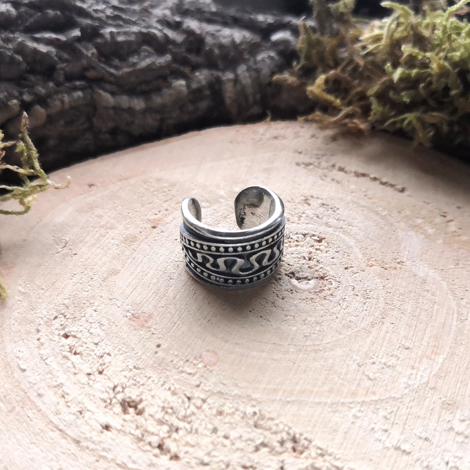 Silver Swirl Cuff