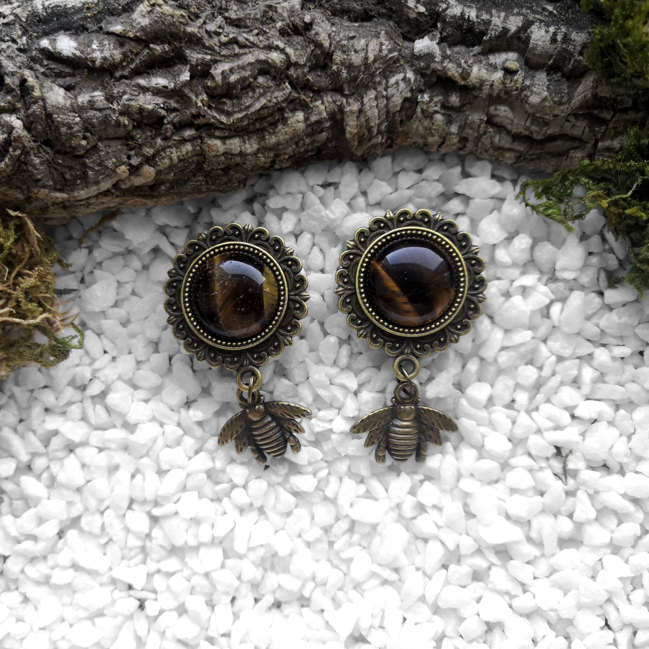 Tiger Eye Bee Plugs