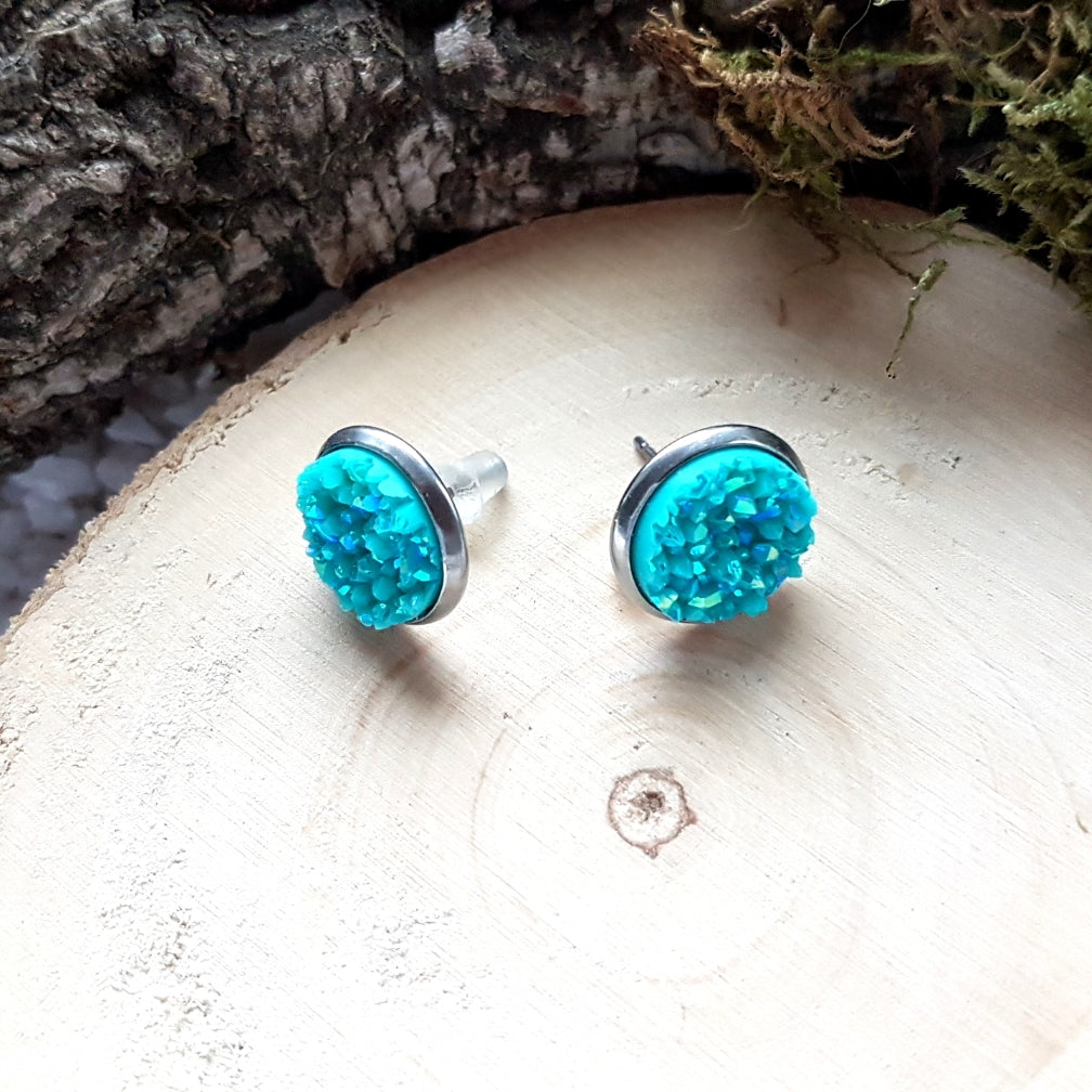 Turquoise Crystal Ohrstecker