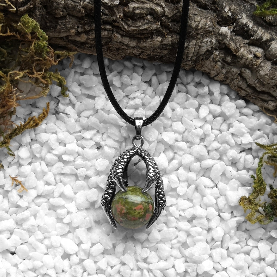 Unakite Dragonclaw Kette