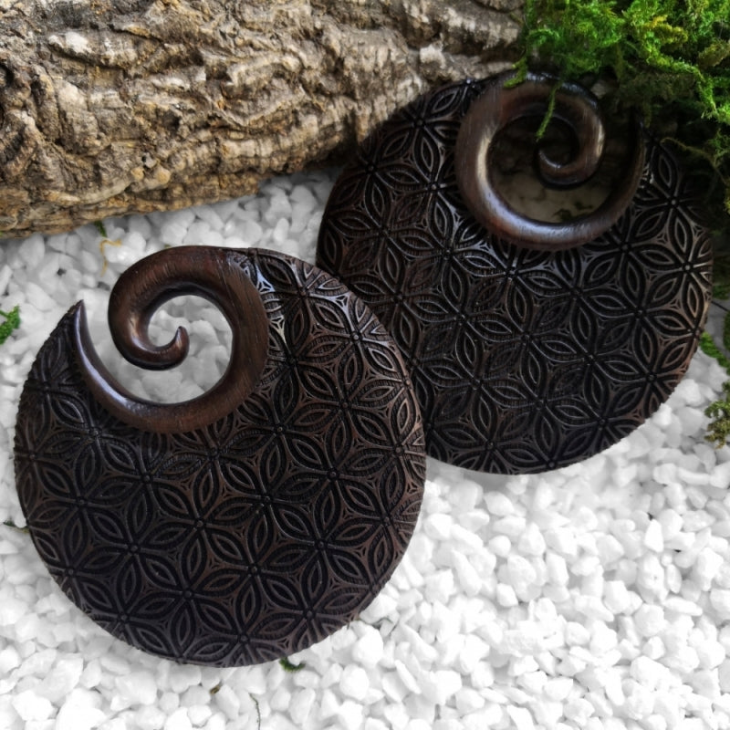 Wooden Geometrical Flower Gewichte