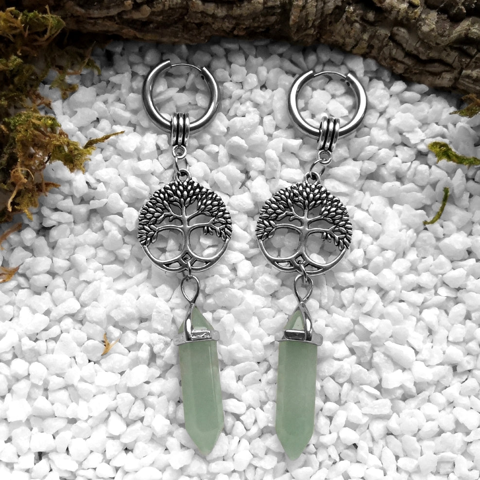 Yggdrasil Crystal Ohrringe