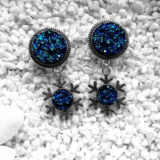 Blue Snowflake Plugs