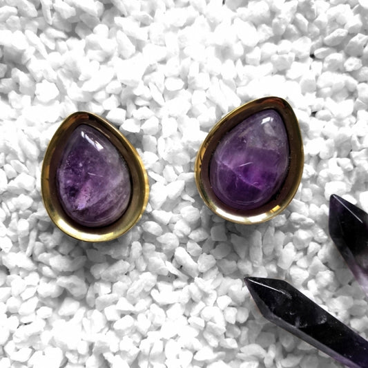 Golden Amethyst Tropfen Plugs