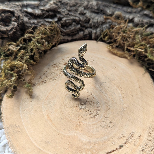 Golden Snake Ring