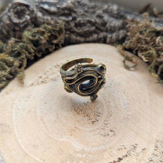 Golden Snakes Ring