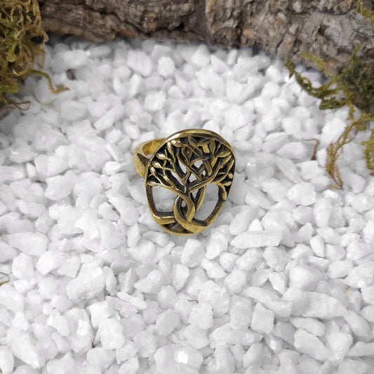 Golden Yggdrasil Ring