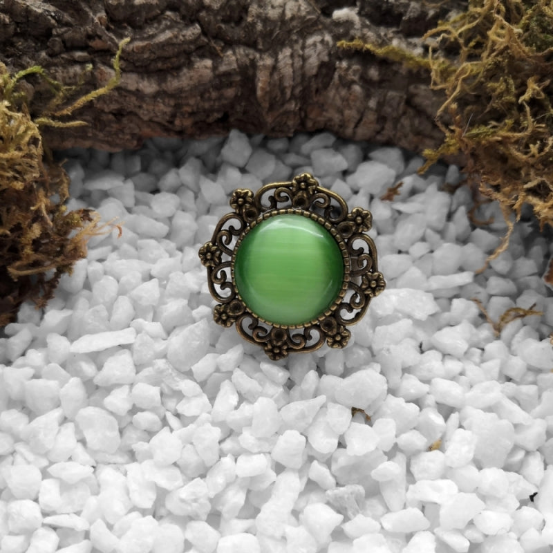 Light Green Ornament Ring