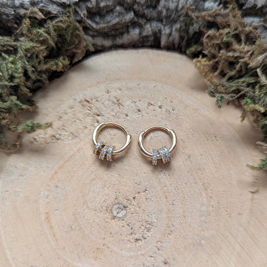 Little Crystal Rings Ohrringe