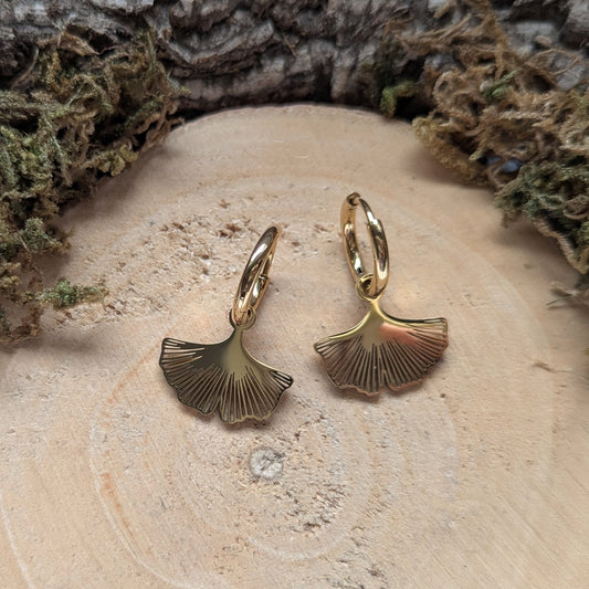 Little Golden Ginkgo Ohrringe