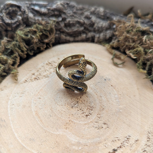 Little Golden Snake Ring