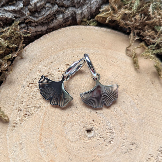 Little Silver Ginkgo Ohrringe