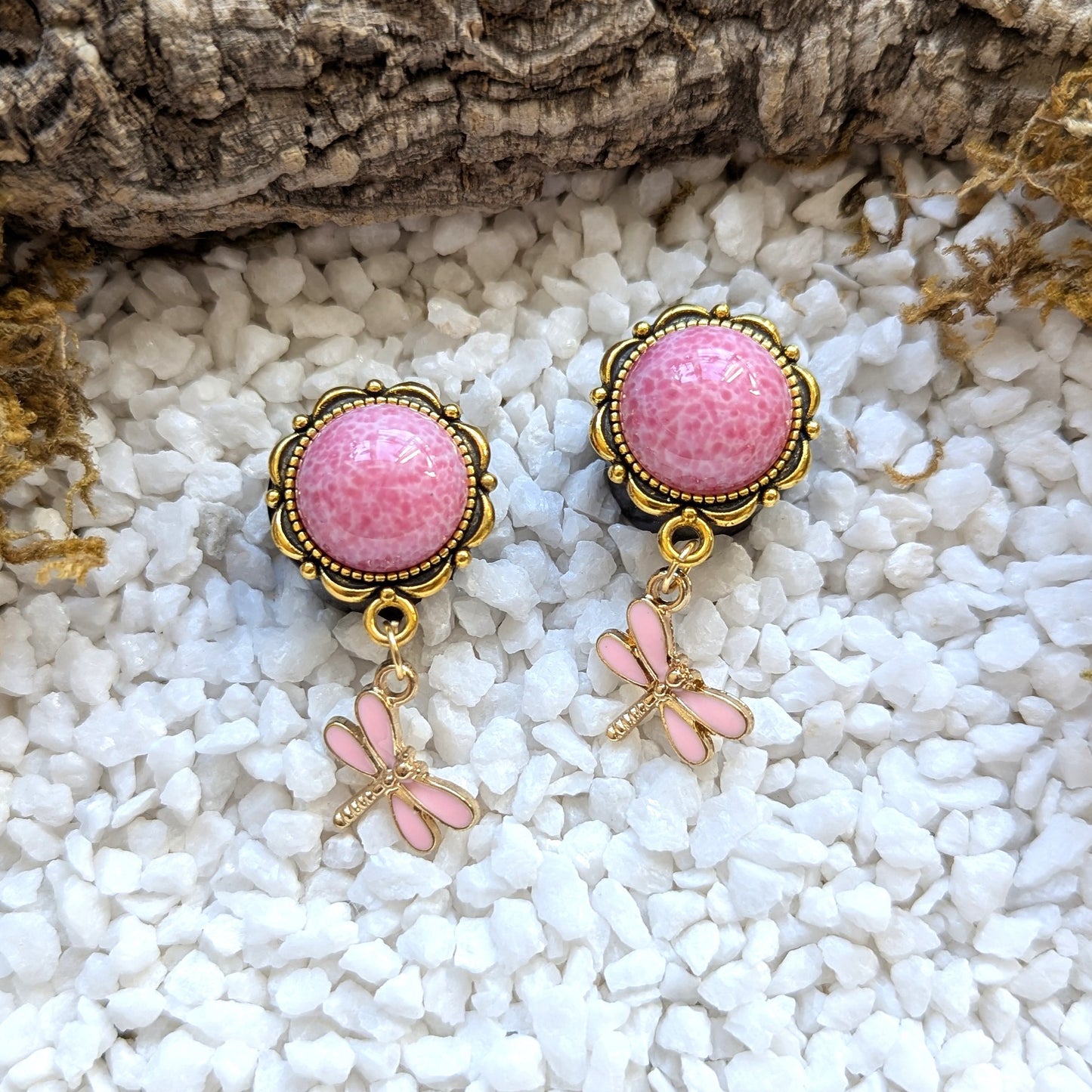 Pink Dragonfly Plugs