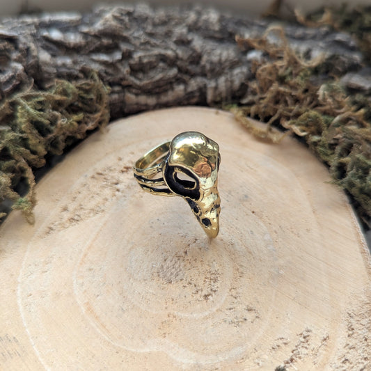 Raven Skull Ring