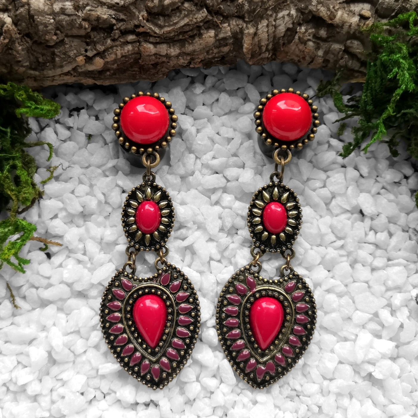 Red Ornament Plugs