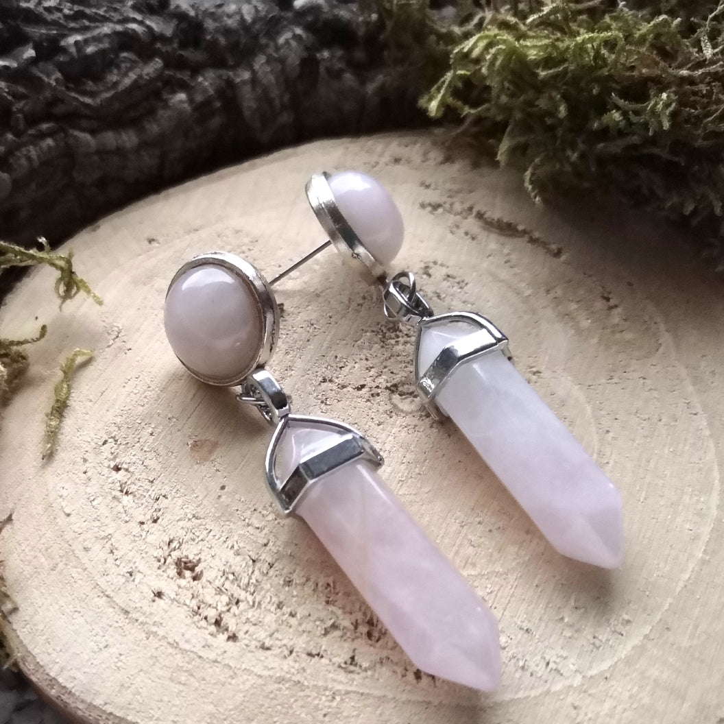 Rose Quartz Ohrstecker