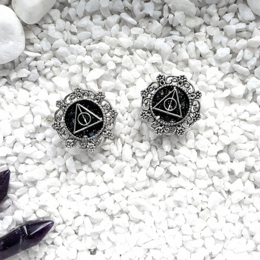 Silver Shimmering Hallows Plugs