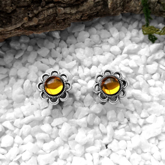 Small Silver Lemon Plugs