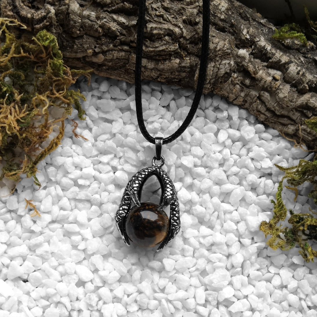 Tiger Eye Dragonclaw Kette